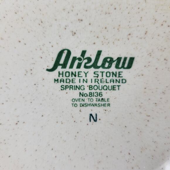 Arklow Honey Stone Spring Bouquet Set of 2 Salad Plates No. 8136 - Picture 4 of 5